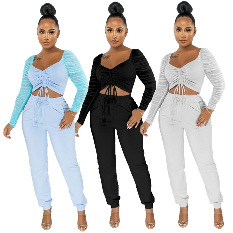 2021 Women Clothing Outfits Wholesale Custom Sweat Suit Jogging 2 Piece Pant Set Outfits Crop Tops Winter Fall 2 Piece Pant Set
2021 Women Clothing Outfits Wholesale Custom Sweat Suit Jogging 2 Piece Pant Set Outfits Crop Tops Winter Fall 2 Piece Pant Set