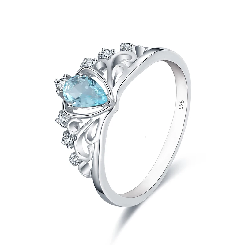 Classic Real 925 Sterling Silver Ring Pear Blue Topaz Gemstone Rings Women Engagement Crown Wedding Ring Jewelry
Classic Real 925 Sterling Silver Ring Pear Blue Topaz Gemstone Rings Women Engagement Crown Wedding Ring Jewelry