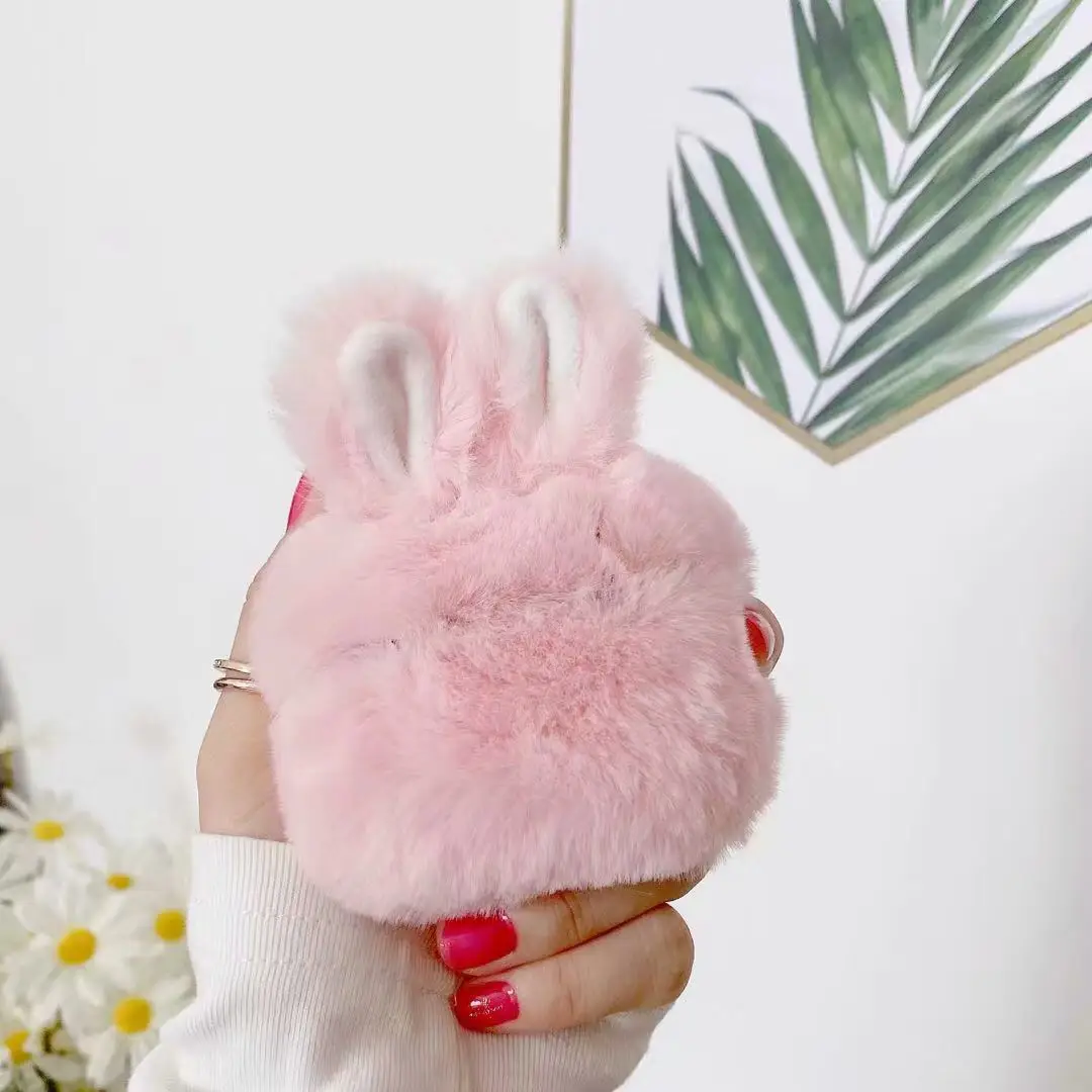 3D Cute Winter Warm Rabbit Ears Plush Protective Earphone Case for Airpods Pro case, Multi colors
3D Cute Winter Warm Rabbit Ears Plush Protective Earphone Case for Airpods Pro case, Multi colors