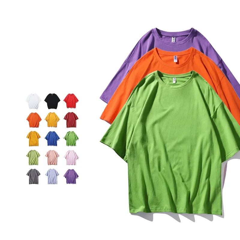 Full Colors Custom Printing Short Sleeve T-shirt 200 GSM 100% Cotton Oversize Blank Men's T shirts, Customized color
Full Colors Custom Printing Short Sleeve T-shirt 200 GSM 100% Cotton Oversize Blank Men's T shirts, Customized color