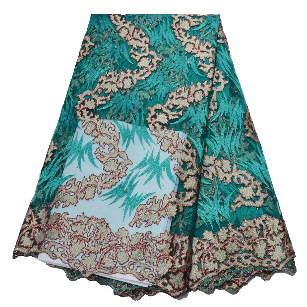 Beautifical new style green french lace fabric net mesh lace custom lace fabric with beads ML4N940, Can be customized
Beautifical new style green french lace fabric net mesh lace custom lace fabric with beads ML4N940, Can be customized