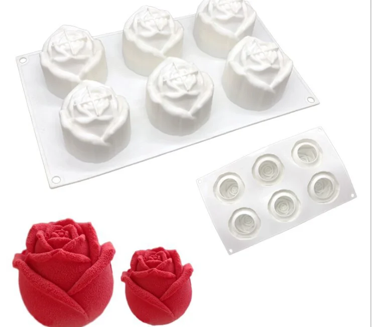 New Design 3d Rose Sillicone Cake Mold Valentine's Day DIY Cake Decoration Baking moulds, White
New Design 3d Rose Sillicone Cake Mold Valentine's Day DIY Cake Decoration Baking moulds, White