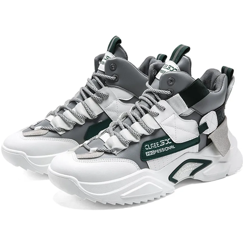 2021 Autumn Winter Men Running Shoes Breathable High Top Sports Athletic Shoes Male Pu Leather Plus Cotton Men Chunky Sneakers
2021 Autumn Winter Men Running Shoes Breathable High Top Sports Athletic Shoes Male Pu Leather Plus Cotton Men Chunky Sneakers
