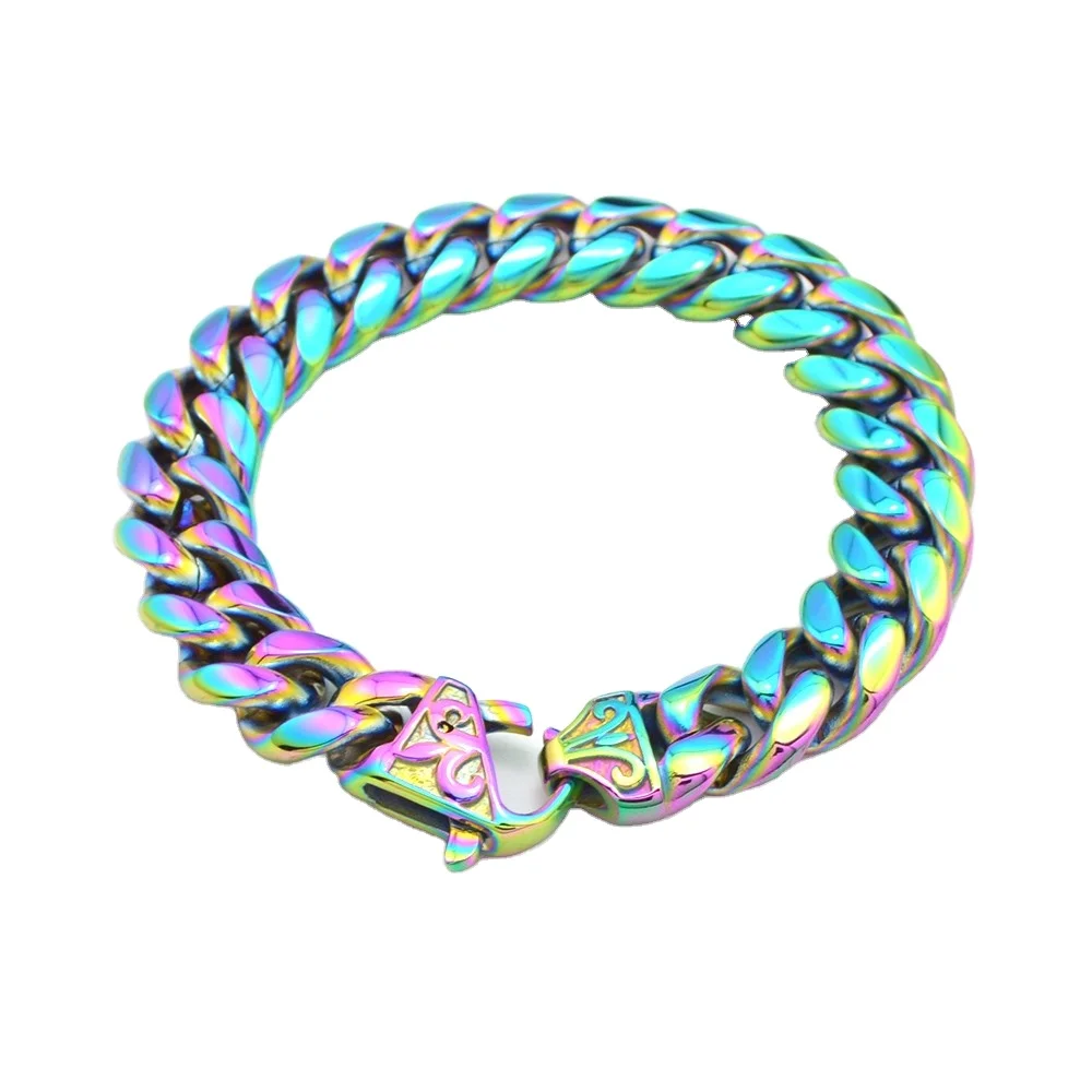 Wholesale jewelry nordic viking bike bracelet stainless steel rainbow pried men hand bracelet chain, As picture
Wholesale jewelry nordic viking bike bracelet stainless steel rainbow pried men hand bracelet chain, As picture