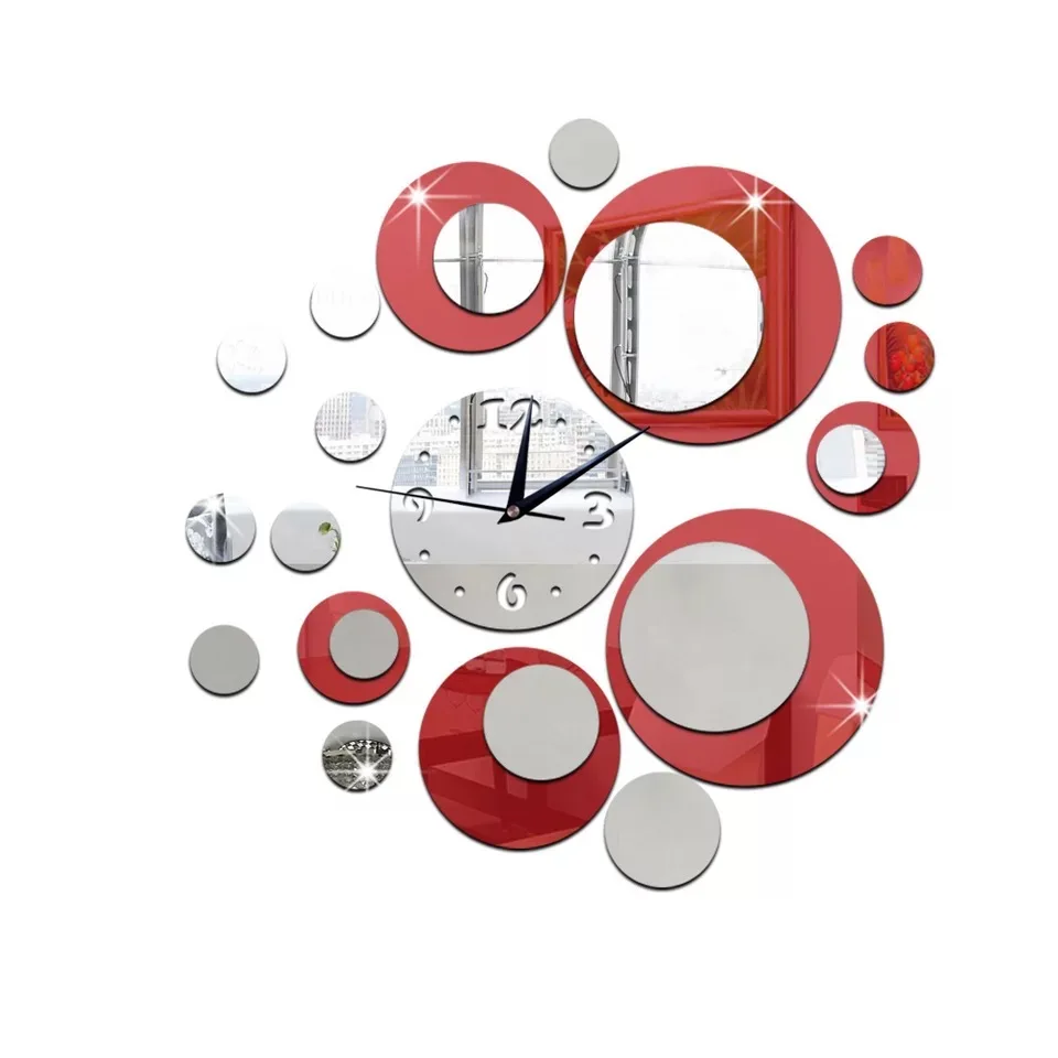 Wholesale 2021 Fashion Beautiful Wall Clocks Wall Mirror Clock For Home Decoration 3D frameless large DIY wall clock, Black&red
Wholesale 2021 Fashion Beautiful Wall Clocks Wall Mirror Clock For Home Decoration 3D frameless large DIY wall clock, Black&red