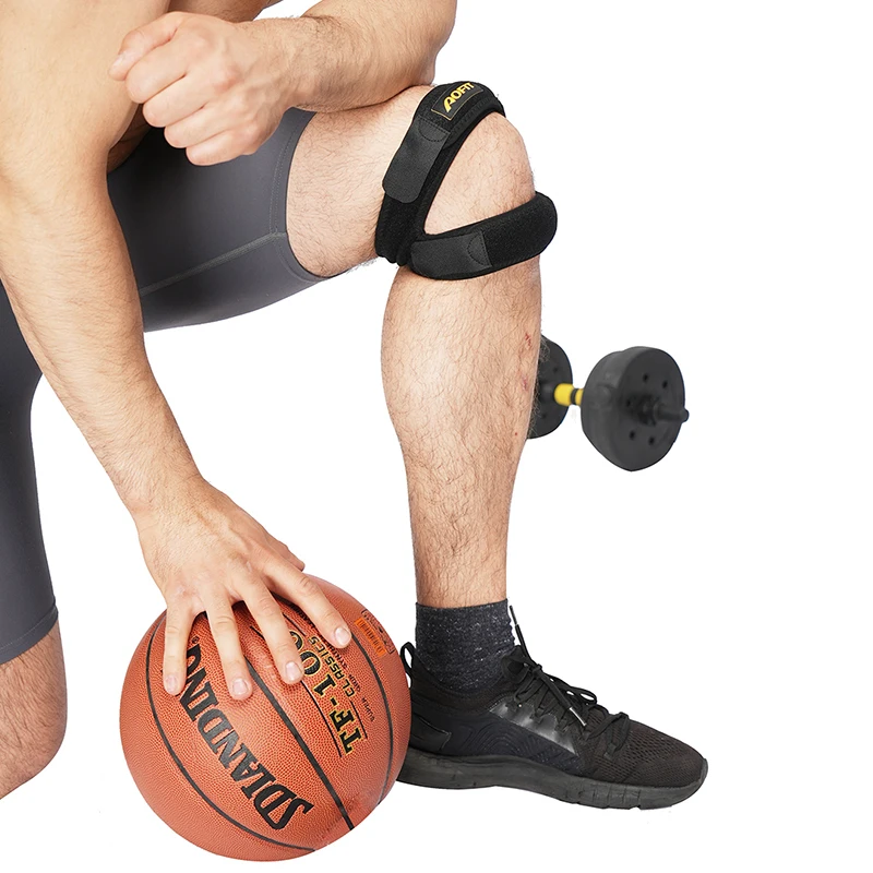 

Adjustable Neoprene Double Patella Fitness Patella Tendon Knee Strap Support Brace Patella Band, Customized color