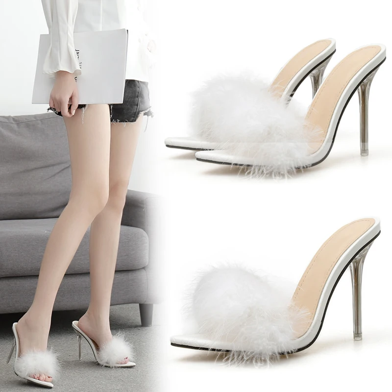 Women's high heels slippers new wool net red half support fashion water gold heel cool support 2021
Women's high heels slippers new wool net red half support fashion water gold heel cool support 2021