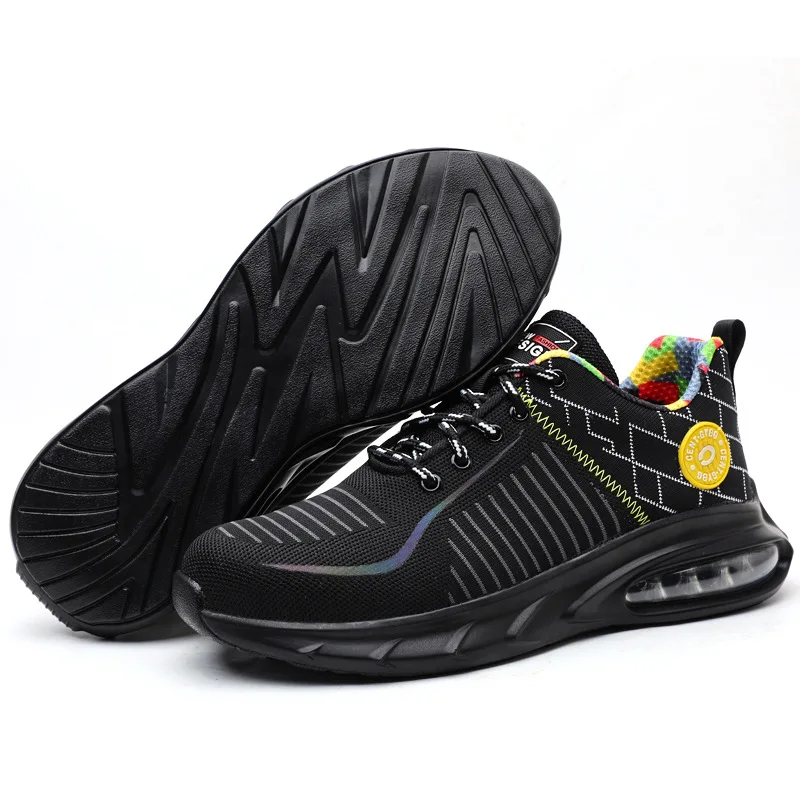 Fashion Brand Anti Puncture Portable Industrial Sports Safety Shoes Boots Work for Men Women Steel Toe Breathable Lightweight, Black
Fashion Brand Anti Puncture Portable Industrial Sports Safety Shoes Boots Work for Men Women Steel Toe Breathable Lightweight, Black