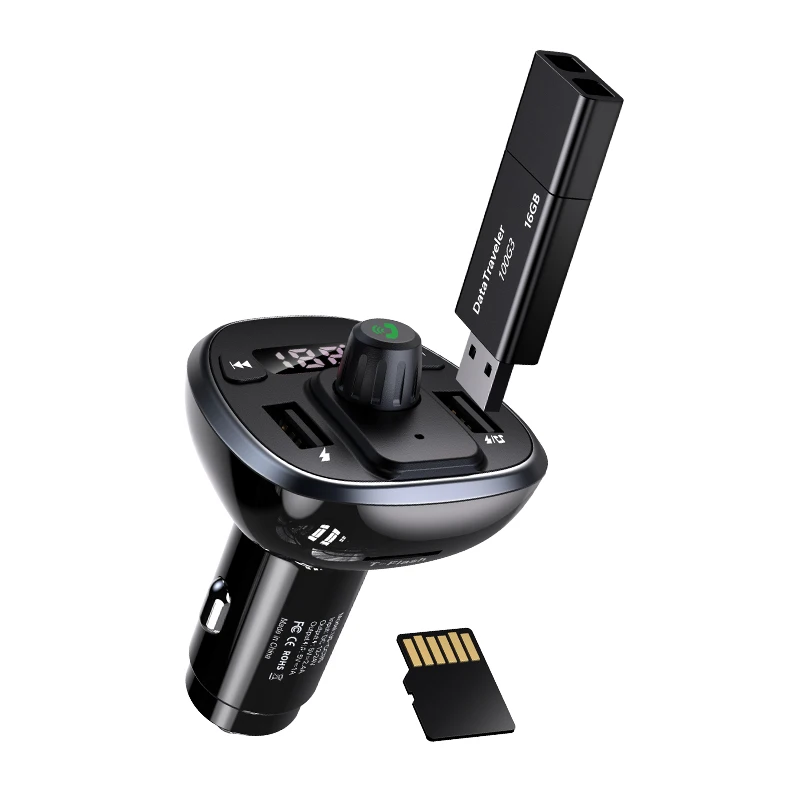 USAMS Car Accessories Handsfree Car Kit Handsfree Wireless FM Transmitter LCD MP3 Player USB car Charger
USAMS Car Accessories Handsfree Car Kit Handsfree Wireless FM Transmitter LCD MP3 Player USB car Charger