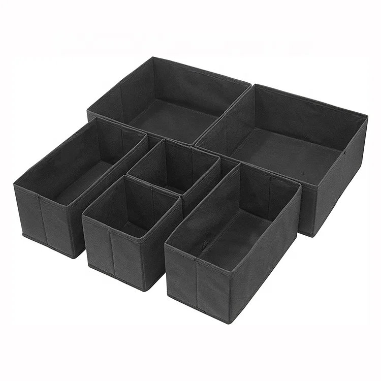 6pcs Black Color Wardrobe Clothes Underwear Storage Drawer Organiser, Customized color
6pcs Black Color Wardrobe Clothes Underwear Storage Drawer Organiser, Customized color