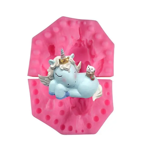 DIY custom three-dimensional unicorn silicone resin mold fondant cake chocolate decoration tool, Pink
DIY custom three-dimensional unicorn silicone resin mold fondant cake chocolate decoration tool, Pink