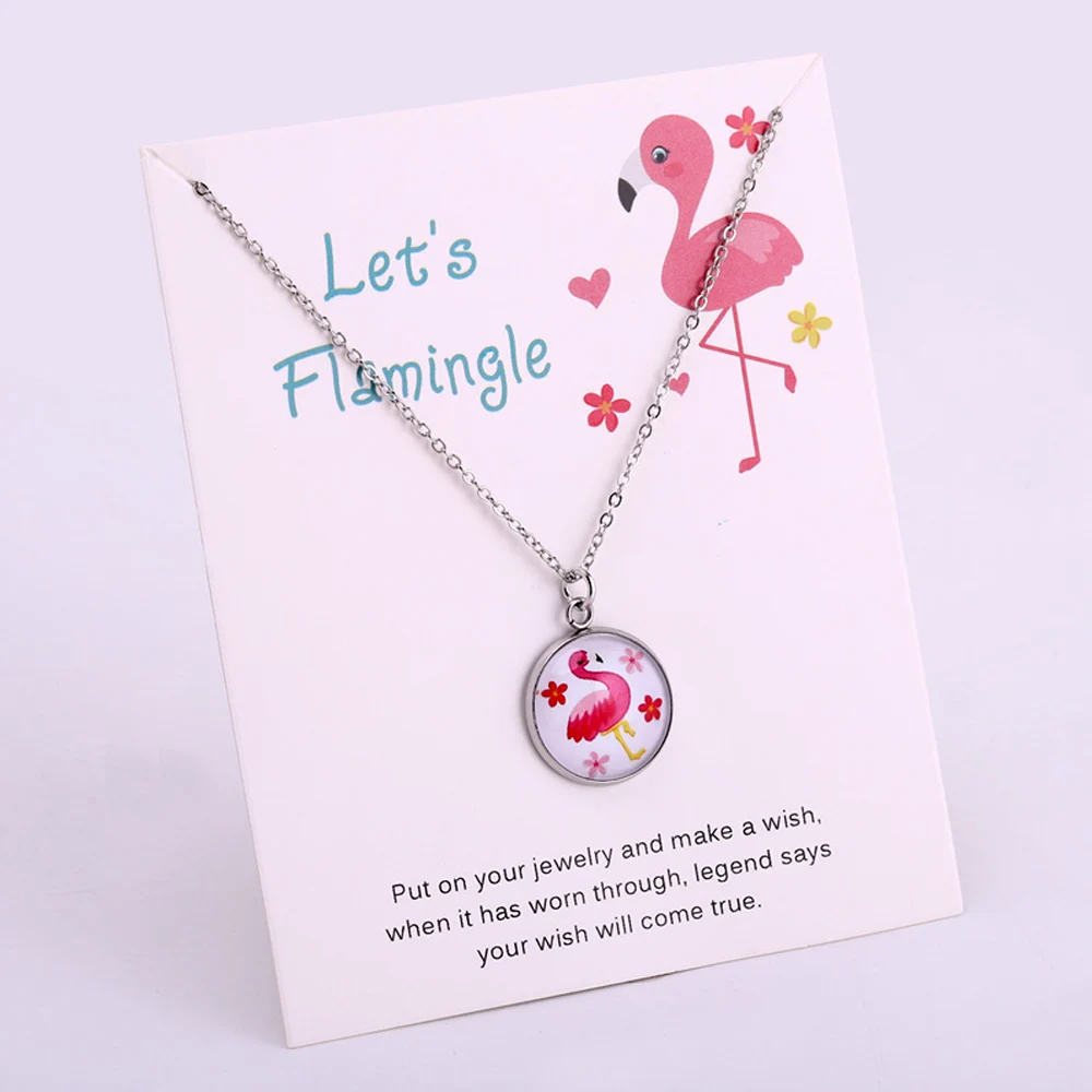 Gift for Her Birthday Wedding Bridesmaid Gift Silver Plated Statement Jewelry Flamingo Pendant Necklaces for Women
Gift for Her Birthday Wedding Bridesmaid Gift Silver Plated Statement Jewelry Flamingo Pendant Necklaces for Women