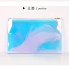 Fashion Laser waterproof clear transparent PVC make up pouch