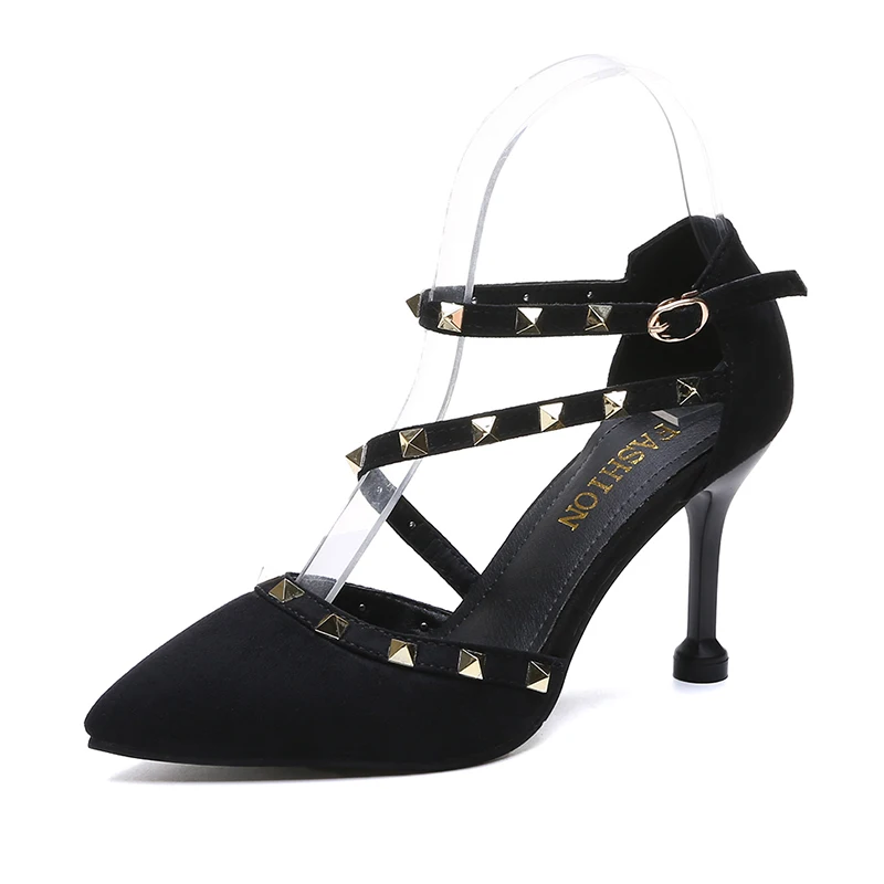 Fashion Rivet Sexy High Heels Ladies Sandals Sandals For Women And Ladies, Black/navy
Fashion Rivet Sexy High Heels Ladies Sandals Sandals For Women And Ladies, Black/navy