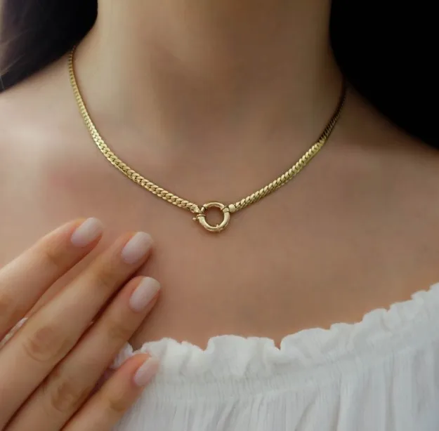 Vintage Jewelry Waterproof 316l Stainless Steel Choker Necklace Link Chain Necklace Gold Trendy Flat Herringbone Necklace
Vintage Jewelry Waterproof 316l Stainless Steel Choker Necklace Link Chain Necklace Gold Trendy Flat Herringbone Necklace