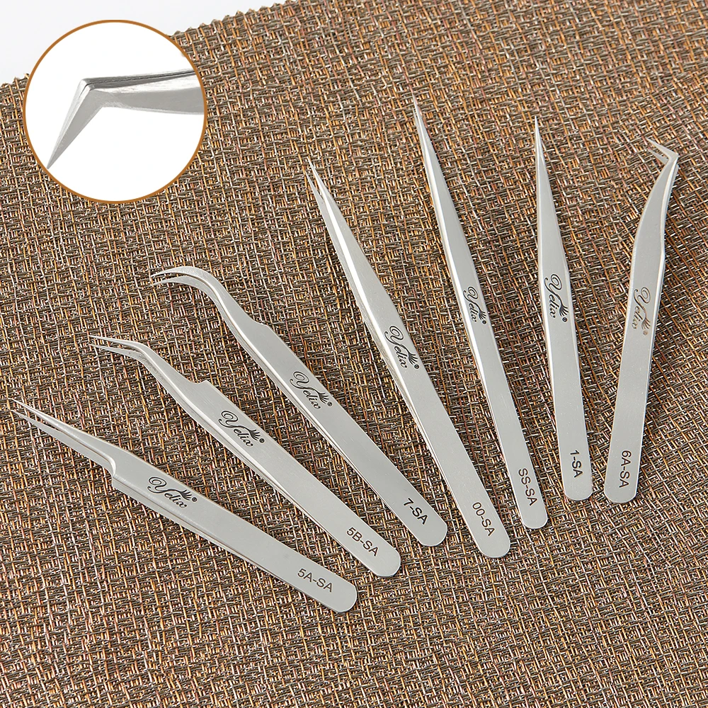 Yelix Professional Hyperfine Yelix SA Series Straight and Slanted Pointed Tip Tweezers, Silver
Yelix Professional Hyperfine Yelix SA Series Straight and Slanted Pointed Tip Tweezers, Silver