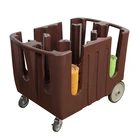 China Supplies Restaurant Hotel Pe Multiple Adjustable Plate And Dish Caddy For Sale
