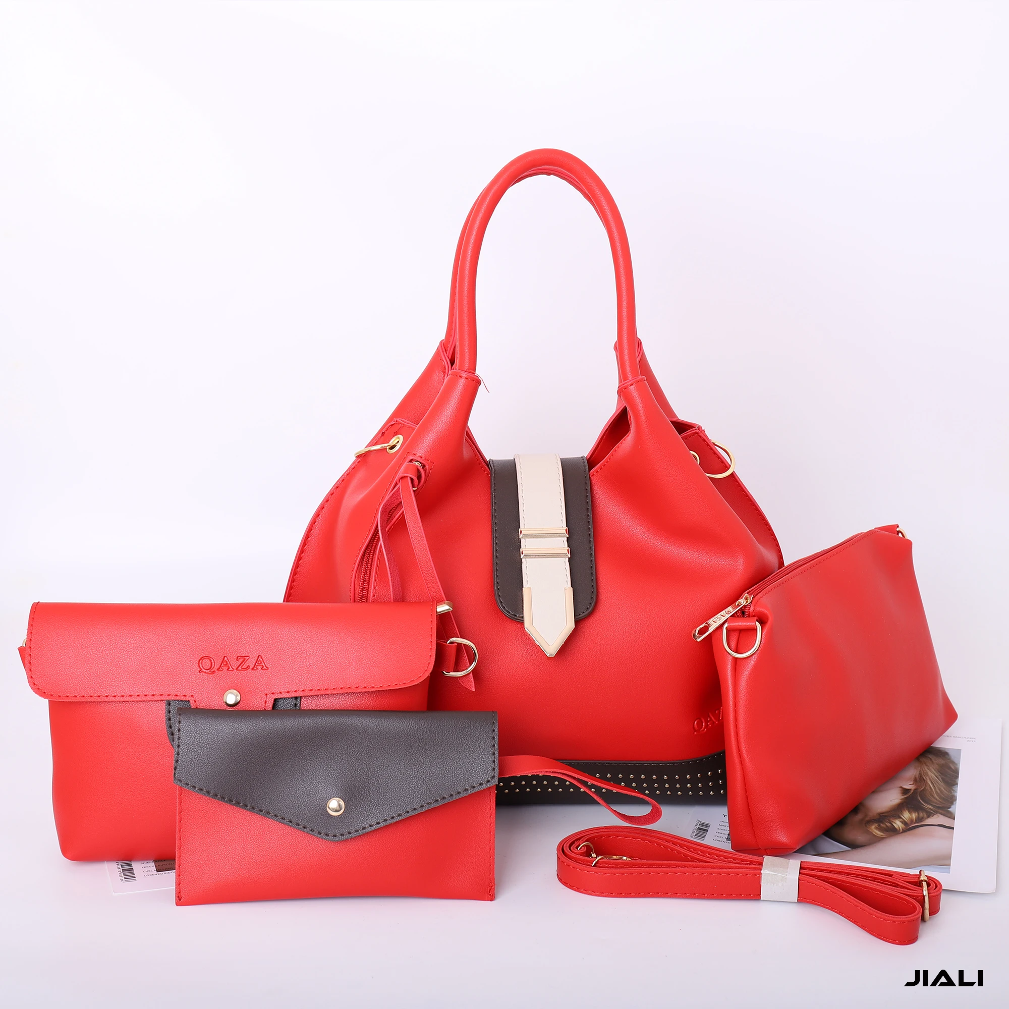 LR79 fashion pu leather ladies wallet set bag custom purses handbags 4 in 1 bag set
LR79 fashion pu leather ladies wallet set bag custom purses handbags 4 in 1 bag set