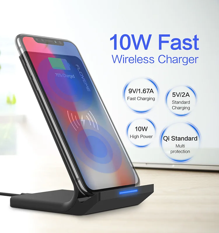 Chargeur rapide de Téléphone Sans Fil Qi Chargeur Rapide Support de Charge pour iPhone 8plus pour iPhone X Charge pour Samsung note 8 S8 - ANKUX Tech Co., Ltd