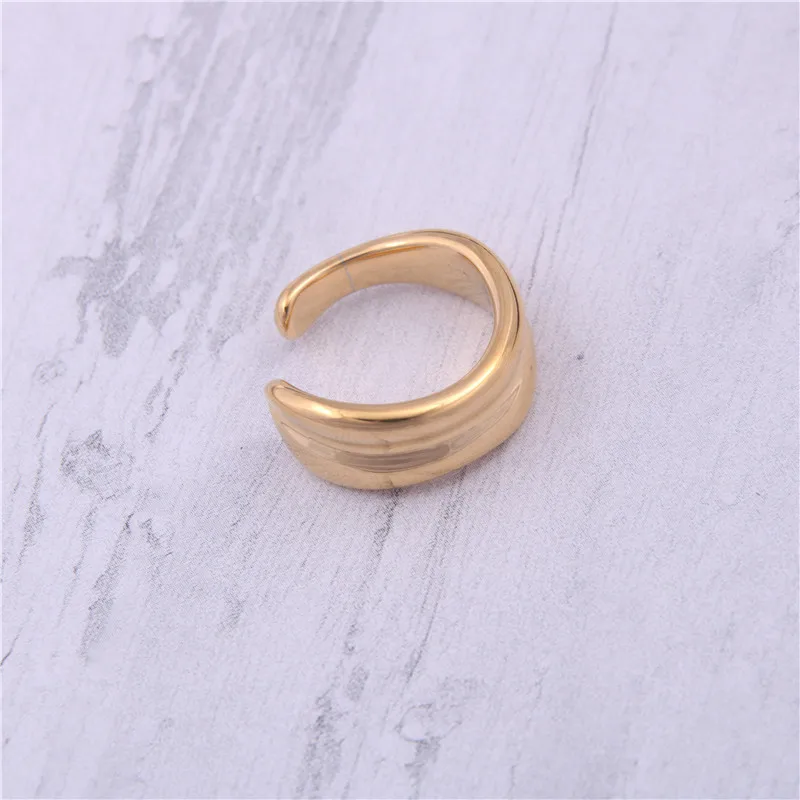 Fashion Stainless Steel Irregular Wide Open Ring Minimalist 18K Gold Plated Adjustable Wide Face Rings, Gold, silver, rose gold
Fashion Stainless Steel Irregular Wide Open Ring Minimalist 18K Gold Plated Adjustable Wide Face Rings, Gold, silver, rose gold