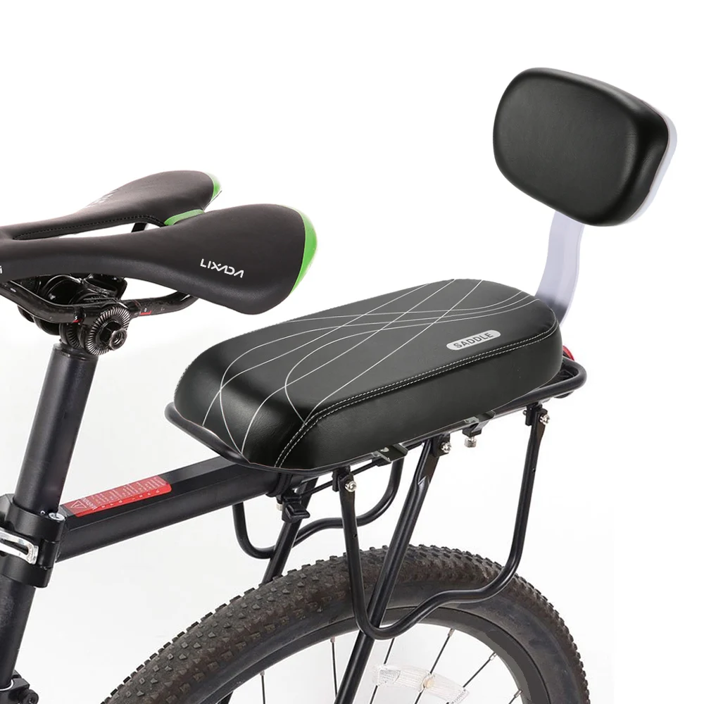 Bicycle Back Seat MTB PU Leather Soft Cushion Rear Rack Seat Bike Children Seat with Back Rest, Optional
Bicycle Back Seat MTB PU Leather Soft Cushion Rear Rack Seat Bike Children Seat with Back Rest, Optional