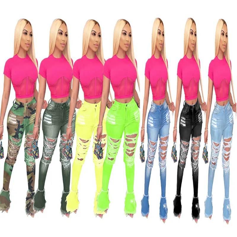 High Waist Ladies Sexy Long Bell Bottom Pants Hollow Out Skinny Streetwear Distressed Women Flare Denim Jeans
High Waist Ladies Sexy Long Bell Bottom Pants Hollow Out Skinny Streetwear Distressed Women Flare Denim Jeans