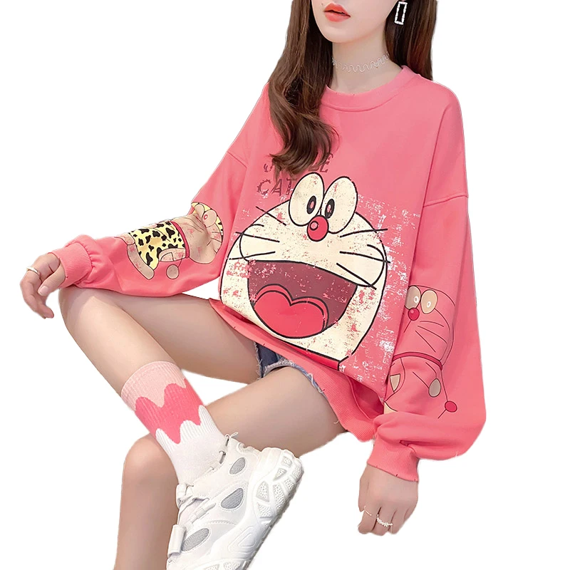 New style casual loose plus size blouse women's printed long-sleeved ladies sweater hoodie, Picture showed
New style casual loose plus size blouse women's printed long-sleeved ladies sweater hoodie, Picture showed