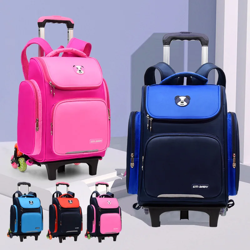 High quality Kids School Backpack Bags Custom Waterproof Boys Girls Student School Bags with trolley wheel, Customized color
High quality Kids School Backpack Bags Custom Waterproof Boys Girls Student School Bags with trolley wheel, Customized color