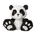 Custom giant paws wedding red black soft stuffed animal bear panda plush toy