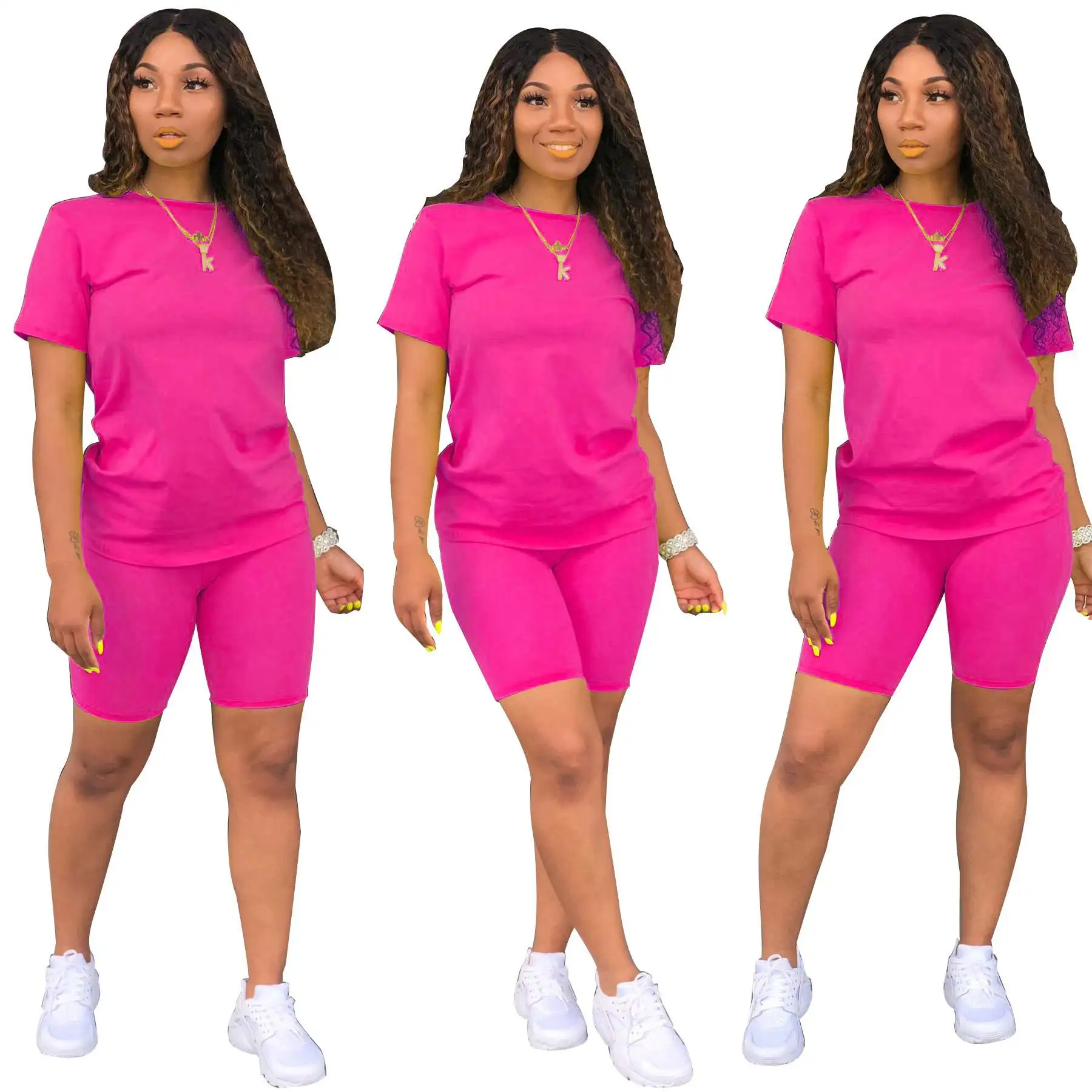 Women clothing 2021 summer Sexy Club Plus Size Women Clothing Short Sleeve Cotton Womens Two Piece Outifit, Picture shows
Women clothing 2021 summer Sexy Club Plus Size Women Clothing Short Sleeve Cotton Womens Two Piece Outifit, Picture shows