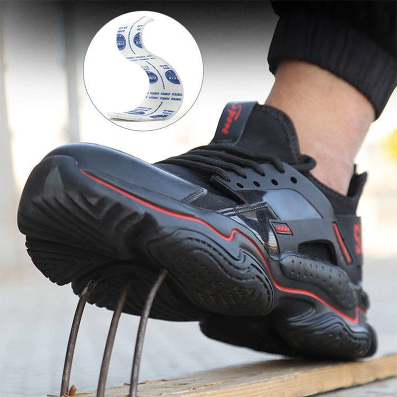 Indestructible Shoes Breathable Men Women Safety Shoes Steel Toe Non-Slip Work Boots Puncture-Proof Work Sneakers, Black
Indestructible Shoes Breathable Men Women Safety Shoes Steel Toe Non-Slip Work Boots Puncture-Proof Work Sneakers, Black