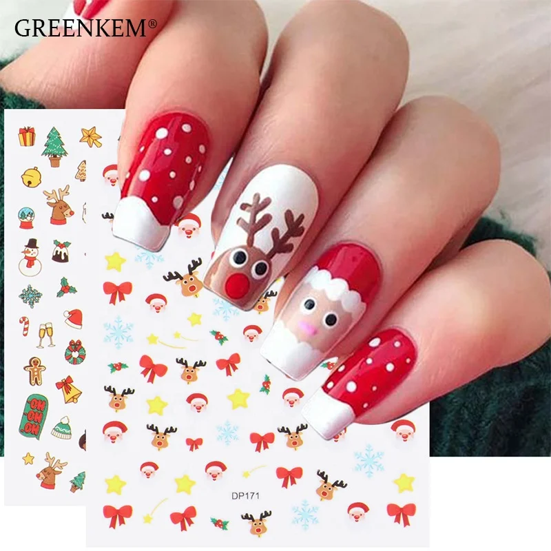 GREENKEM Christmas Nail Art Stickers Decals Self-adhesive Nail Stickers Snowflake Sticker Christmas Nail, Multicolor fluffy ball
GREENKEM Christmas Nail Art Stickers Decals Self-adhesive Nail Stickers Snowflake Sticker Christmas Nail, Multicolor fluffy ball