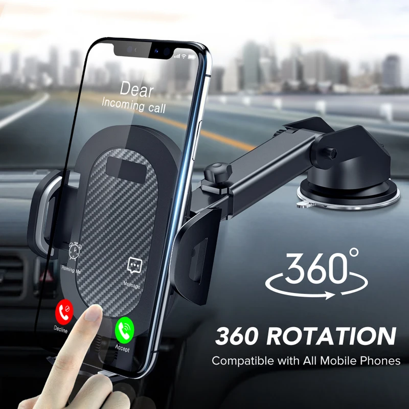 

Universal Windshield Suction Mobile Phone Stand Mount Flexible Cellphone Mobile Phone Holder For Car Dashboard