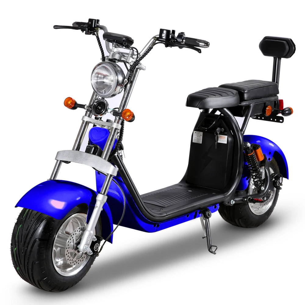 2024 Harlley 1500W city fat tyre two wheels electric motorcycle scooter for adults