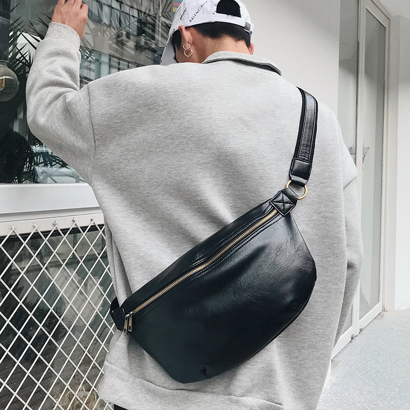 Big Waist Bag For Men Travel Fanny Pack Leather Crossbody Chest Pack Luxury Chest Bag Men, Black/brown
Big Waist Bag For Men Travel Fanny Pack Leather Crossbody Chest Pack Luxury Chest Bag Men, Black/brown