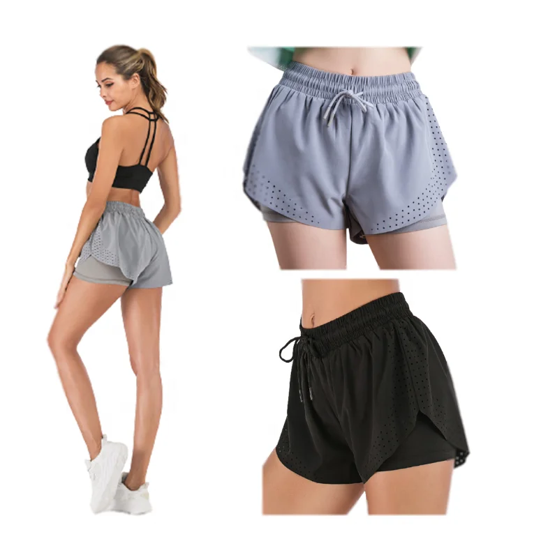 Summer Custom Women Sport Running Training Double Layer Blank Fitness Yoga Shorts, Picture
Summer Custom Women Sport Running Training Double Layer Blank Fitness Yoga Shorts, Picture