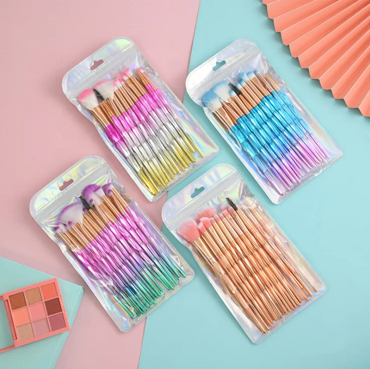 Rainbow Eye Cosmetic Makeup Brush Set Diamond Handle 20PCS Blending Eyeshadow Make Up Brushes, Colorful
Rainbow Eye Cosmetic Makeup Brush Set Diamond Handle 20PCS Blending Eyeshadow Make Up Brushes, Colorful