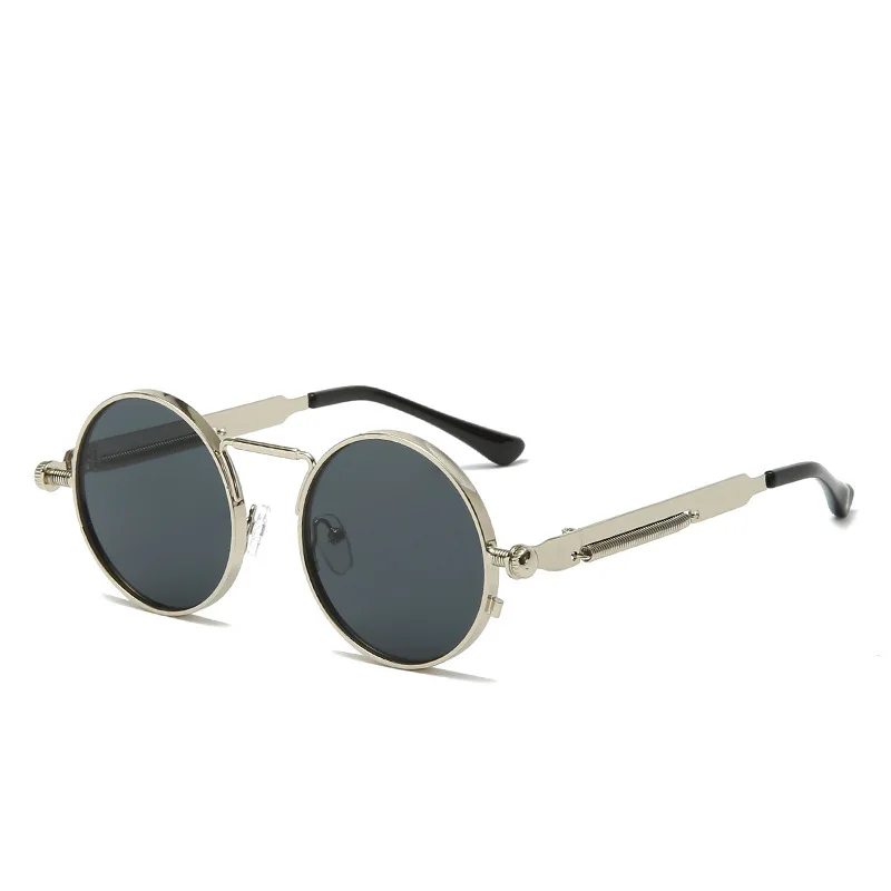 New style sunglasses for women shopping and shooting metal round frame spring leg glasses frame for cool men's Sunglasses
New style sunglasses for women shopping and shooting metal round frame spring leg glasses frame for cool men's Sunglasses