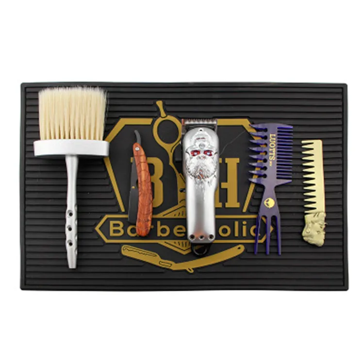 Hot sell silicone barber mat heat resistant hair salon hairdressing tools mat, Balck
Hot sell silicone barber mat heat resistant hair salon hairdressing tools mat, Balck