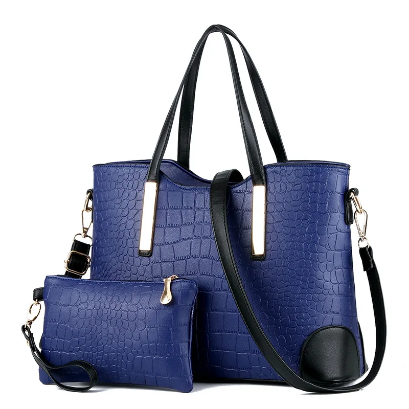 High Quality Portable Cheap Women Pu Leather Handbag 2 Pcs Set Pure Color Shoulder Bags Woman Handbags and Purse, Picture
High Quality Portable Cheap Women Pu Leather Handbag 2 Pcs Set Pure Color Shoulder Bags Woman Handbags and Purse, Picture