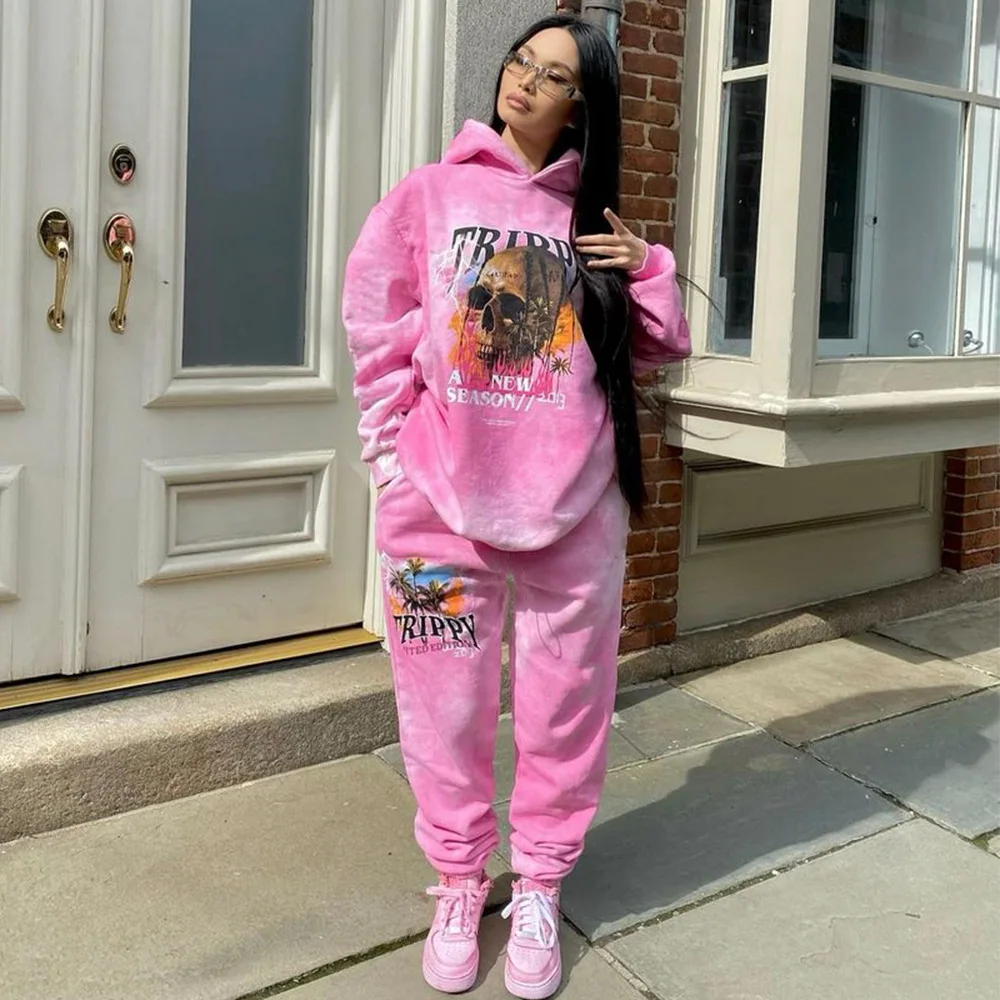 2021 Women Fashion Hwomen's Print Tie-Dye Hooded 2 Piece Set Casual Women Fall/Winter Clothes
2021 Women Fashion Hwomen's Print Tie-Dye Hooded 2 Piece Set Casual Women Fall/Winter Clothes