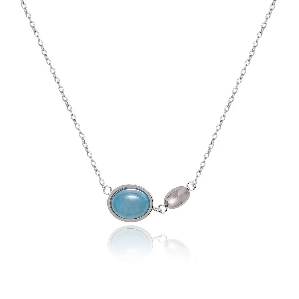 Joolim Jewelry Gold Plated Oval Peacock Blue Crystal Pendant Necklace Stainless Steel Jewelry Wholesale
Joolim Jewelry Gold Plated Oval Peacock Blue Crystal Pendant Necklace Stainless Steel Jewelry Wholesale