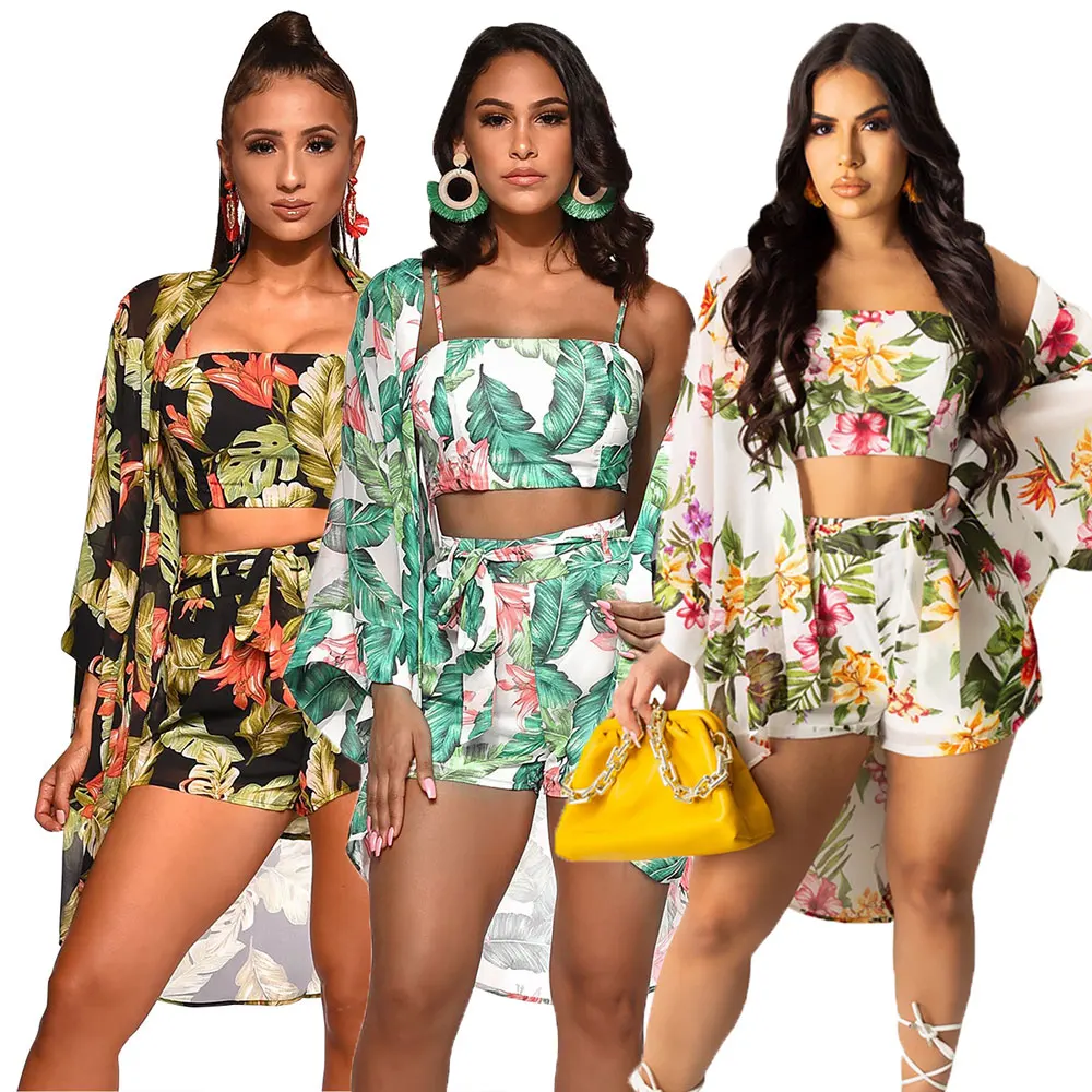 10301-SW11 floral printed 3 piece sets tube casual jumpsuits women sehe fashion, 3 colors
10301-SW11 floral printed 3 piece sets tube casual jumpsuits women sehe fashion, 3 colors