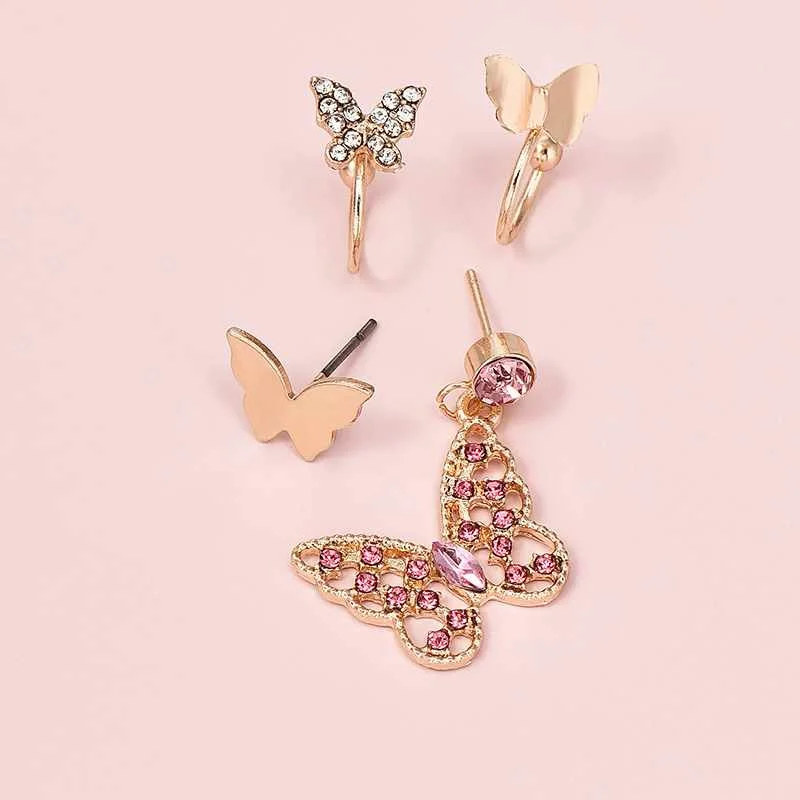 5 Pcs/Set Gold Butterfly Hollow Stud Earring Vintage Crystal Earrings Set for Women Gift Jewelry Hot Selling
5 Pcs/Set Gold Butterfly Hollow Stud Earring Vintage Crystal Earrings Set for Women Gift Jewelry Hot Selling