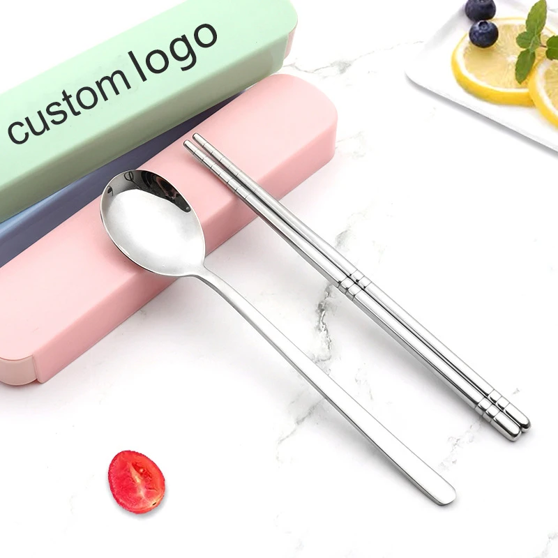 3pcs Portable Stainless Steel Cutlery Spoon and Fork Suit with Storage Box China Chopstick Travel Tableware Set, Silver,gold,rose gold,rainbow,black
3pcs Portable Stainless Steel Cutlery Spoon and Fork Suit with Storage Box China Chopstick Travel Tableware Set, Silver,gold,rose gold,rainbow,black