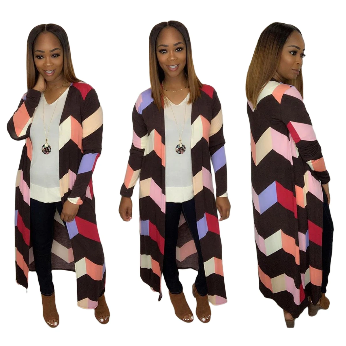 SH7120 New arrival graphic print loose coat for European and American women's clothing
SH7120 New arrival graphic print loose coat for European and American women's clothing