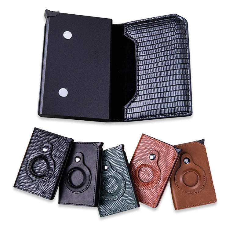 Holder Wallet Men Women RFID Aluminium Box Vintage Leather Bank Cardholder Case Wallet for Airtag, Black, blue, pink, gold, silver
Holder Wallet Men Women RFID Aluminium Box Vintage Leather Bank Cardholder Case Wallet for Airtag, Black, blue, pink, gold, silver