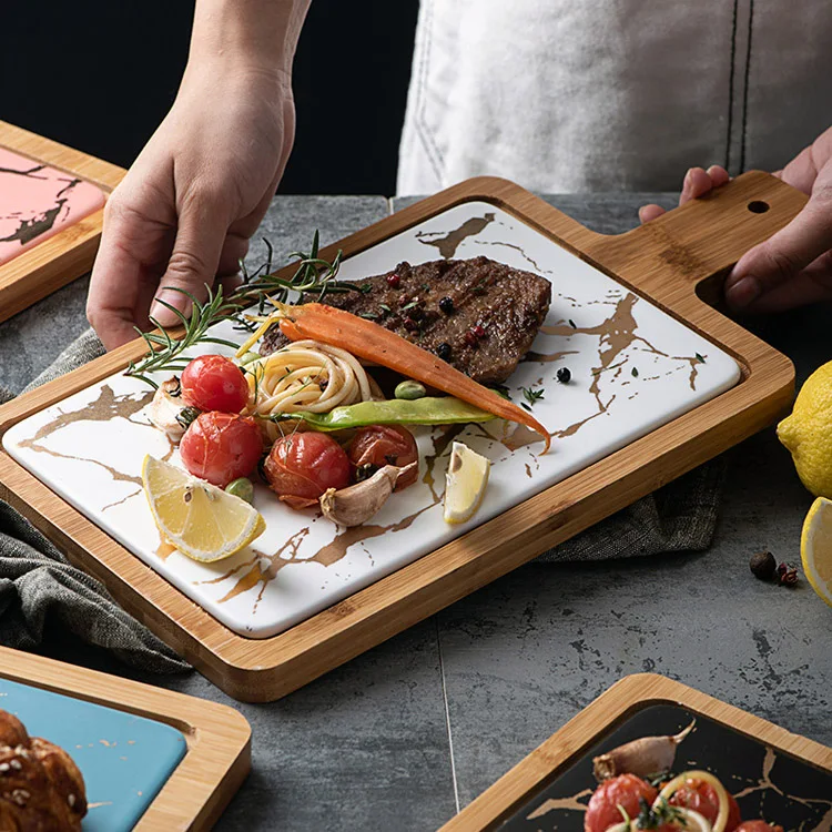 Nordic marble grain ceramic plate rectangle shape dishes plates ceramic, Optional color
Nordic marble grain ceramic plate rectangle shape dishes plates ceramic, Optional color