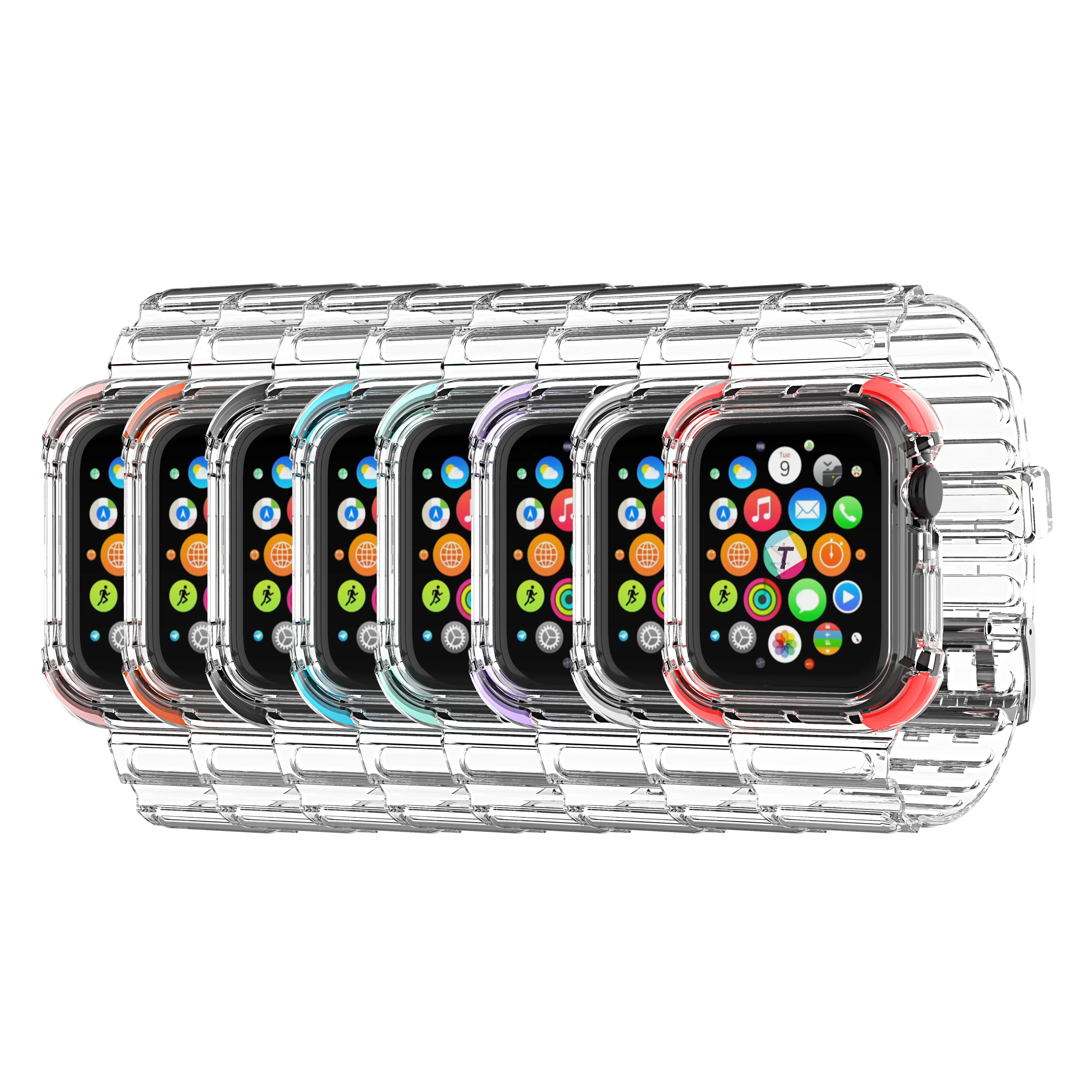 TPU Clear Bands For Apple Watch Series 6/5/4/3/2/1 Bracelet Strap Smart Watch Wristbands 38/40/42/44mm Watches Sports Band
TPU Clear Bands For Apple Watch Series 6/5/4/3/2/1 Bracelet Strap Smart Watch Wristbands 38/40/42/44mm Watches Sports Band