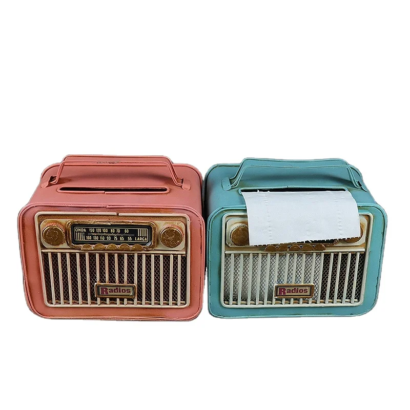 Radio Model Craft Mini Vintage Metal Tissue Box Holders For Home Office Bar Restaurant Cafe Decor, Pink & blue
Radio Model Craft Mini Vintage Metal Tissue Box Holders For Home Office Bar Restaurant Cafe Decor, Pink & blue